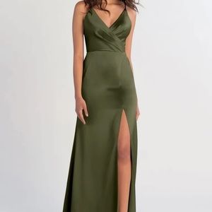 Jenny Yoo Beckett Bridesmaid Dress in Olive